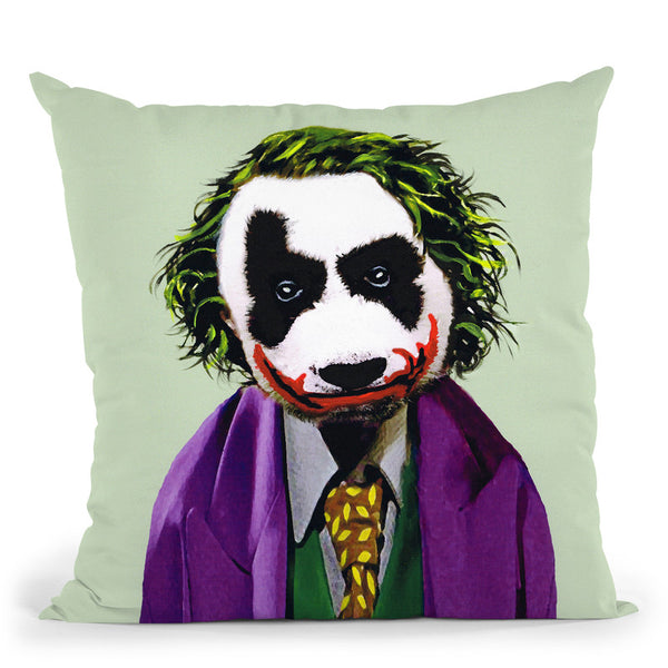 Panda Joker Throw Pillow By Coco De Paris