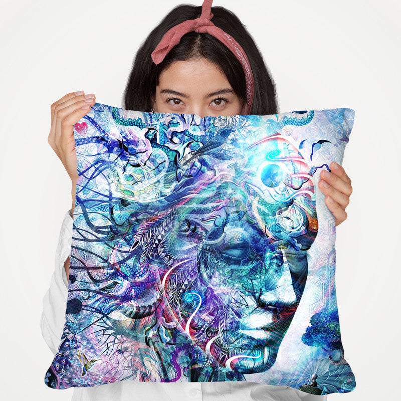 Dreams Of Unity  Throw Pillow By Cameron Gray - by all about vibe