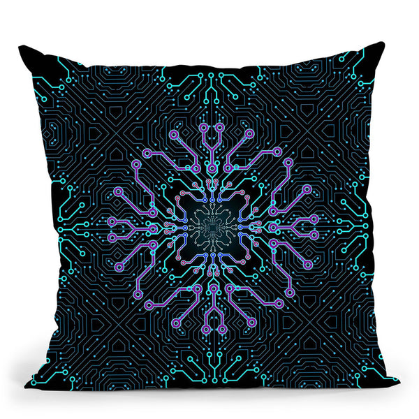 Connected  Throw Pillow By Cameron Gray - by all about vibe