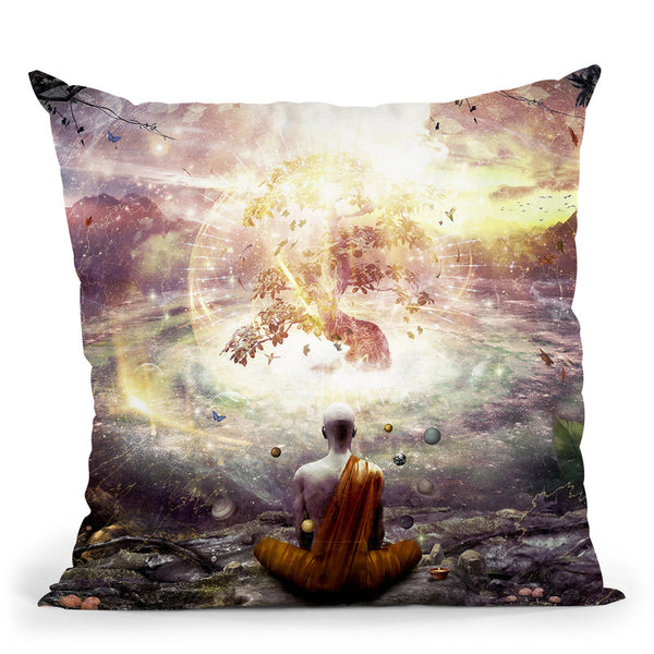 Nature And Time  Throw Pillow By Cameron Gray - by all about vibe