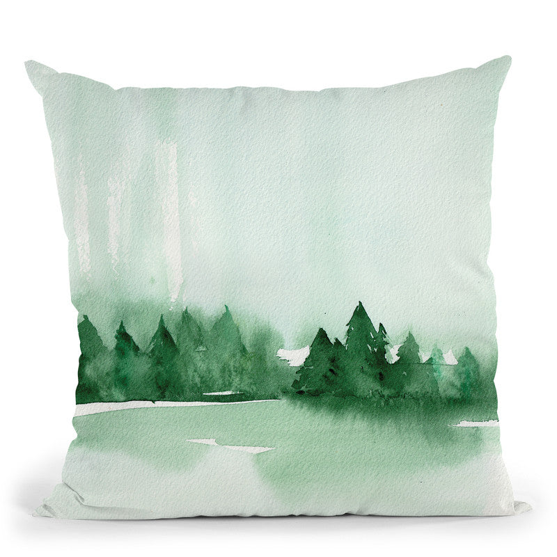 Pines Throw Pillow By Christine Lindstrom