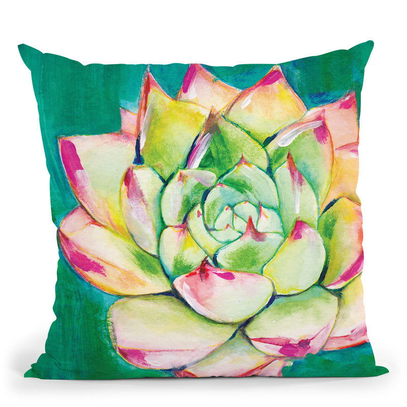 Succulent I Small Throw Pillow By Christine Lindstrom