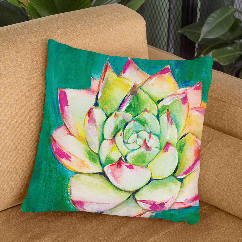 Succulent I Small Throw Pillow By Christine Lindstrom