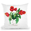Tulips Throw Pillow By Christine Lindstrom