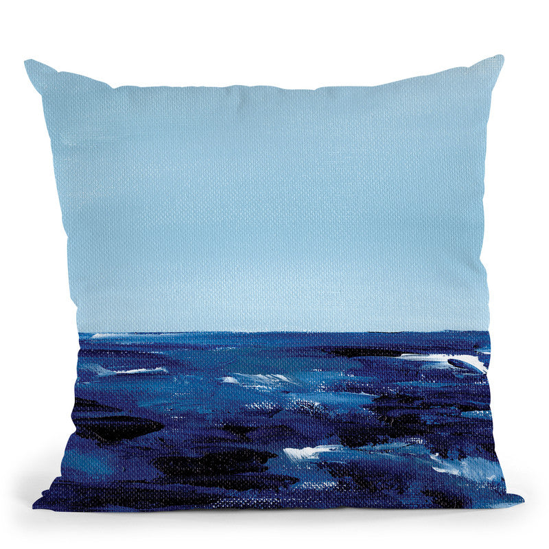 Beach Day In September Small Throw Pillow By Christine Lindstrom