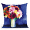 Blue Bouquet Throw Pillow By Christine Lindstrom