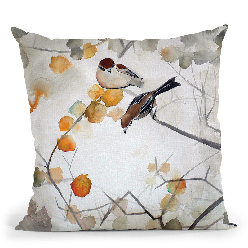 Fall Cool Throw Pillow By Christine Lindstrom