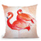 Flamingos Throw Pillow By Christine Lindstrom
