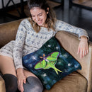 Luna Moth I Throw Pillow By Christine Lindstrom