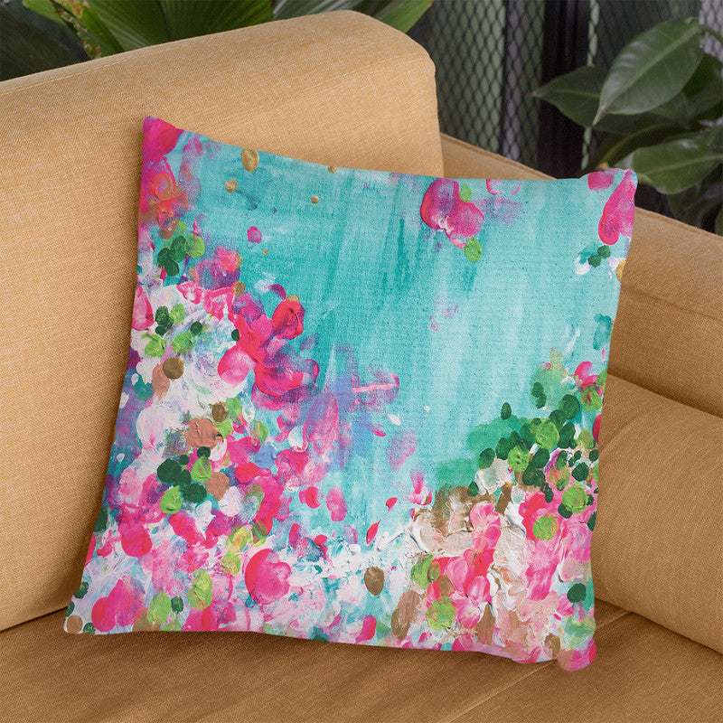 May Garden Throw Pillow By Christine Lindstrom