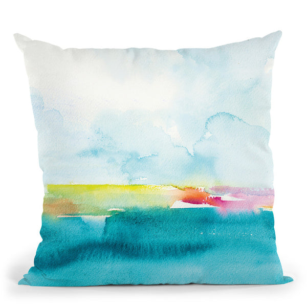 Oceanscape Ii Throw Pillow By Christine Lindstrom