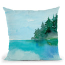 On The Lake Throw Pillow By Christine Lindstrom