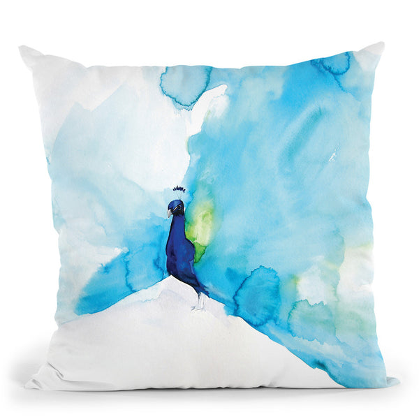 Peacock Iii Throw Pillow By Christine Lindstrom