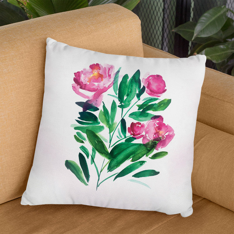 Peonies Iii Throw Pillow By Christine Lindstrom