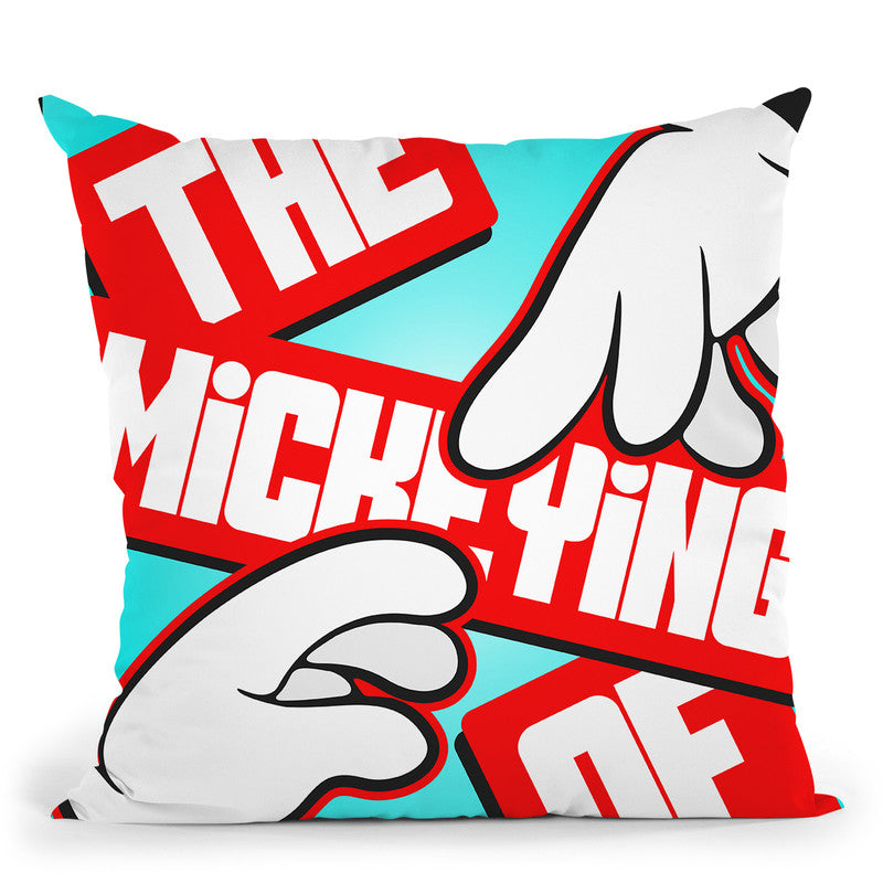 Making Of Mickey Ii Throw Pillow By Christian Mielu