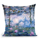 Monet-Waterlillies Throw Pillow By Claude Monet