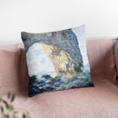 Rock Arch West Of Etretat (The Throw Pillow By Claude Monet