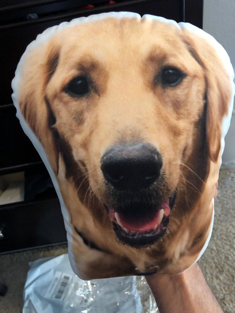 Almohada Personalizada con Forma de Golden Retriever