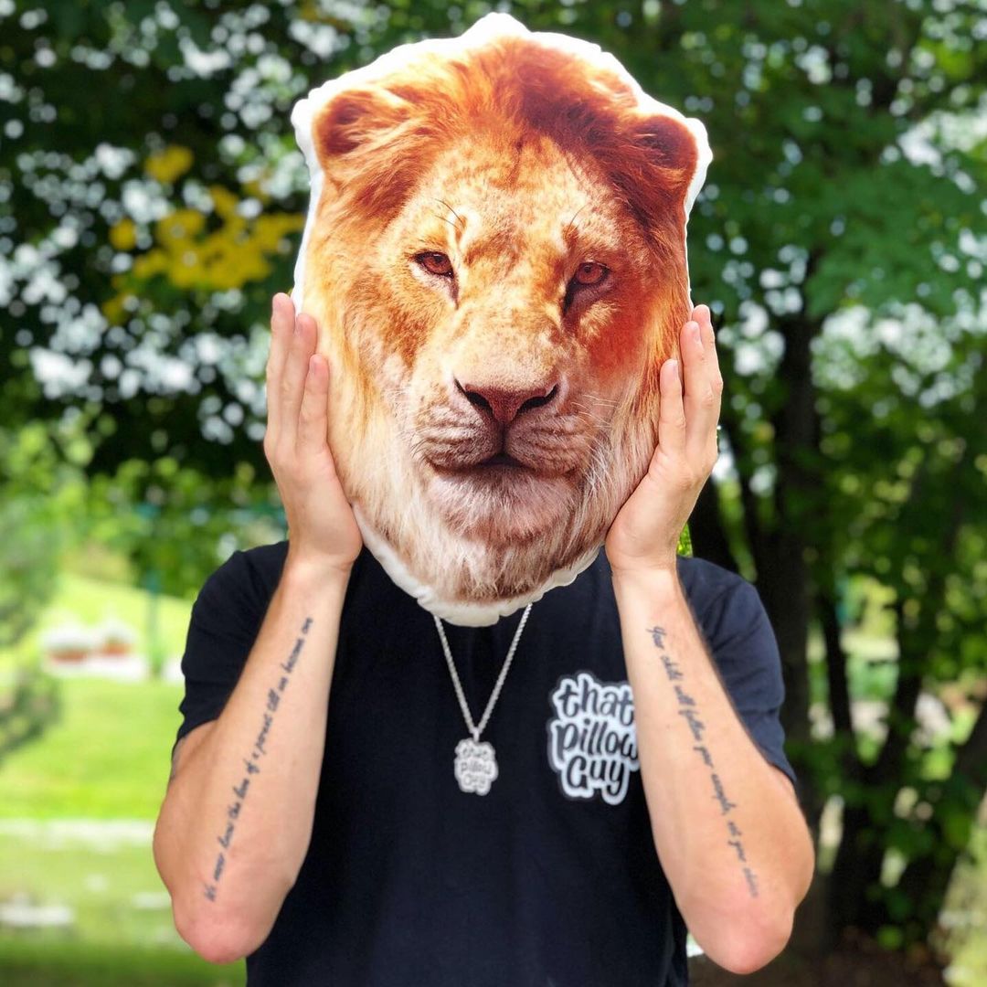Lion Custom Shaped Pillow