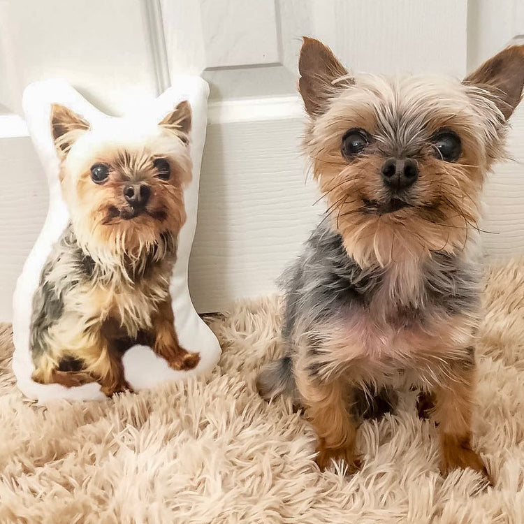 Yorkshire Terrier Custom Shaped Pillow