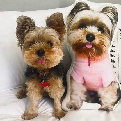 Yorkshire Terrier Custom Shaped Pillow