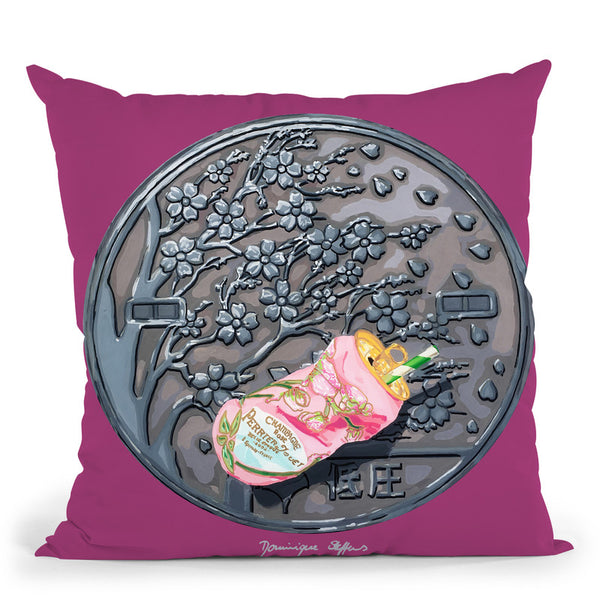 Cherry Blossoms Throw Pillow By Dominique Steffens