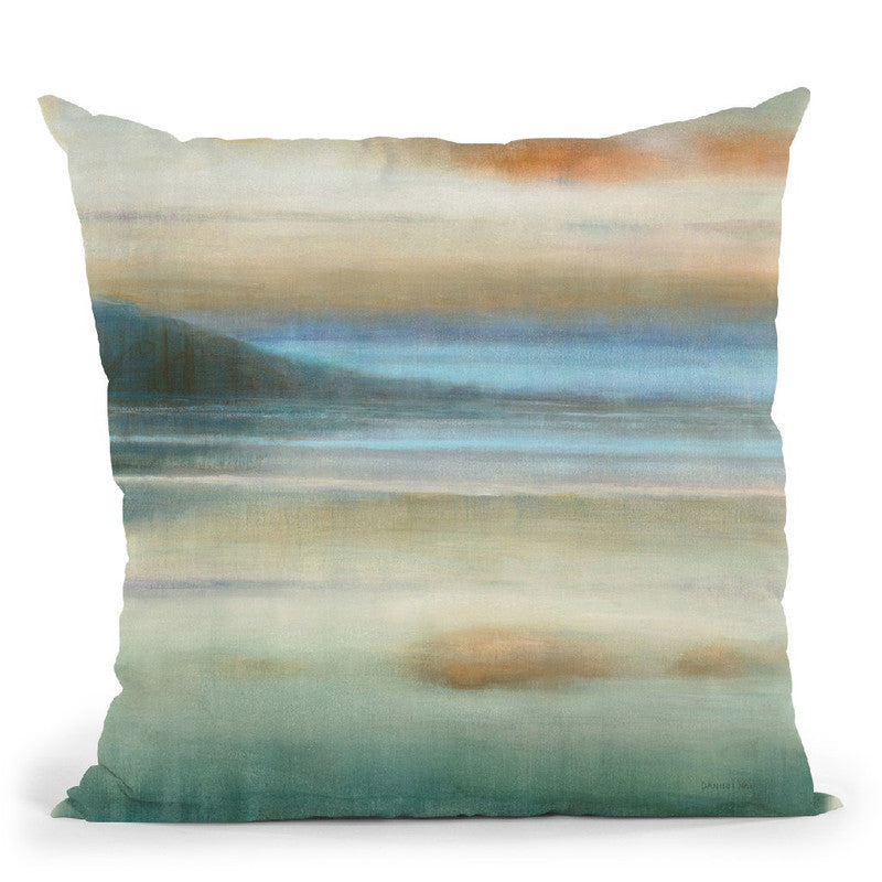 Coastal Sunset Throw Pillow By Danhui