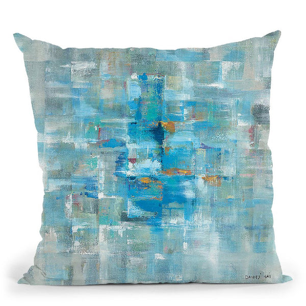 Abstract Squares Throw Pillow By Danhui