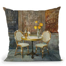 French Cafe Throw Pillow By Danhui