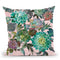 Floral Succulents V2 On Pink Throw Pillow By Danhui