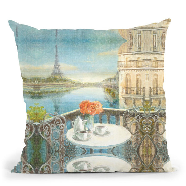 Morning On The Seine Crop Throw Pillow By Danhui