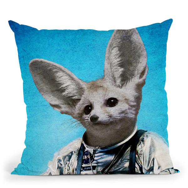 Captain Fennec Throw Pillow By Duro Print