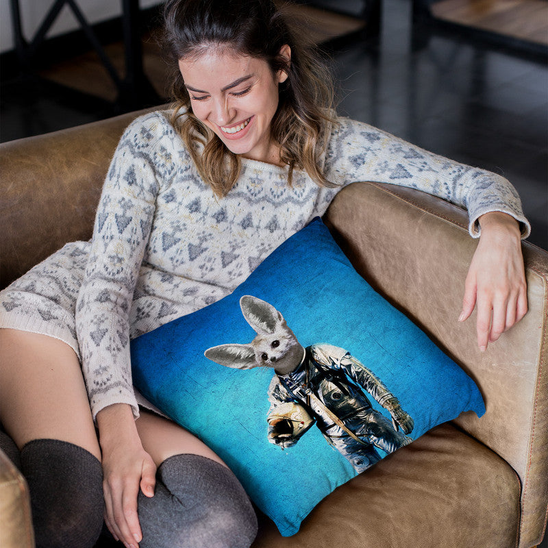 Fennec The Captain Throw Pillow By Duro Print