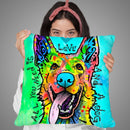 Love And A Dog Throw Pillow By Dean Russo