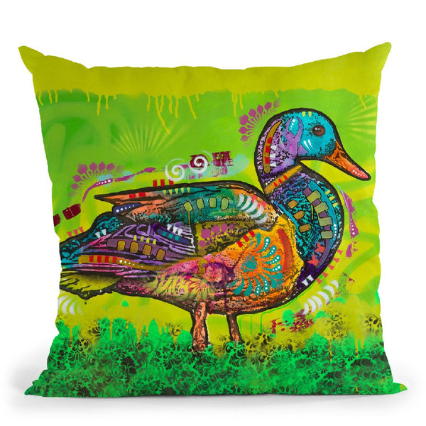Electric Duck Throw Pillow By Dean Russo