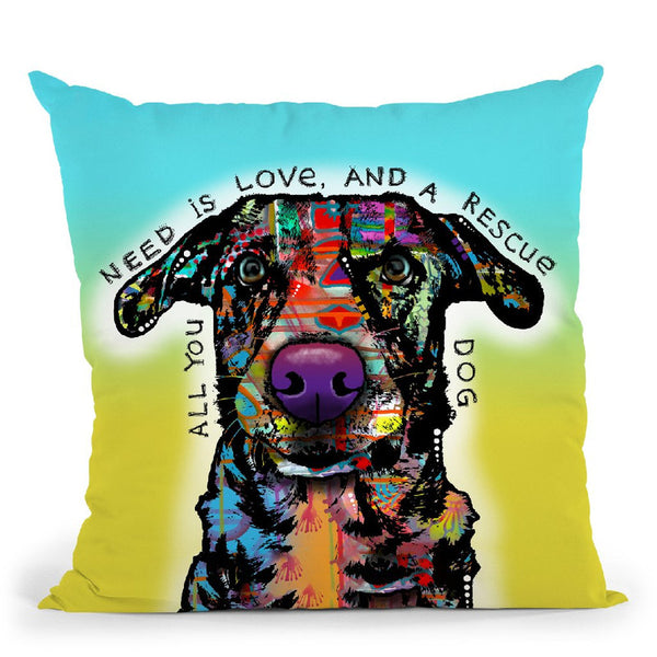 Love And Rescue Throw Pillow By Dean Russo