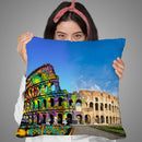 Colosseum Exposed Throw Pillow By Dean Russo