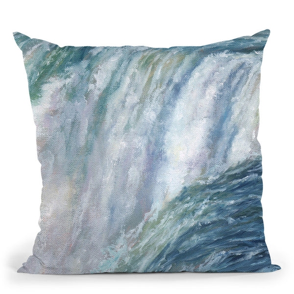 Niagara Fall Throw Pillow By David Stribbling