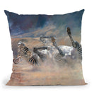 Zebra Rockin And Rollin Throw Pillow By David Stribbling