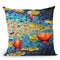 Prismacolor Pond Of Joy Throw Pillow By Dena Tollefson