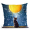 A Yarn Of Moon Throw Pillow By Diogo Verissimo