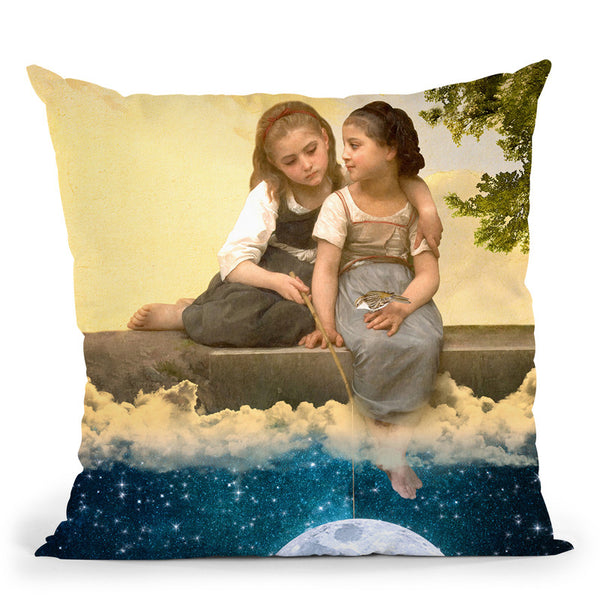 Catching Stars Throw Pillow By Diogo Verissimo