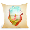 Dancing Heart Throw Pillow By Diogo Verissimo