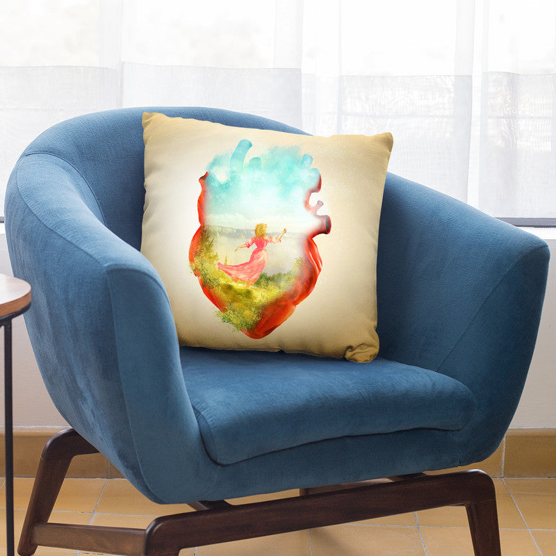 Dancing Heart Throw Pillow By Diogo Verissimo