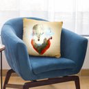 Floating Heart Throw Pillow By Diogo Verissimo