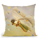 Little Fairy Throw Pillow By Diogo Verissimo