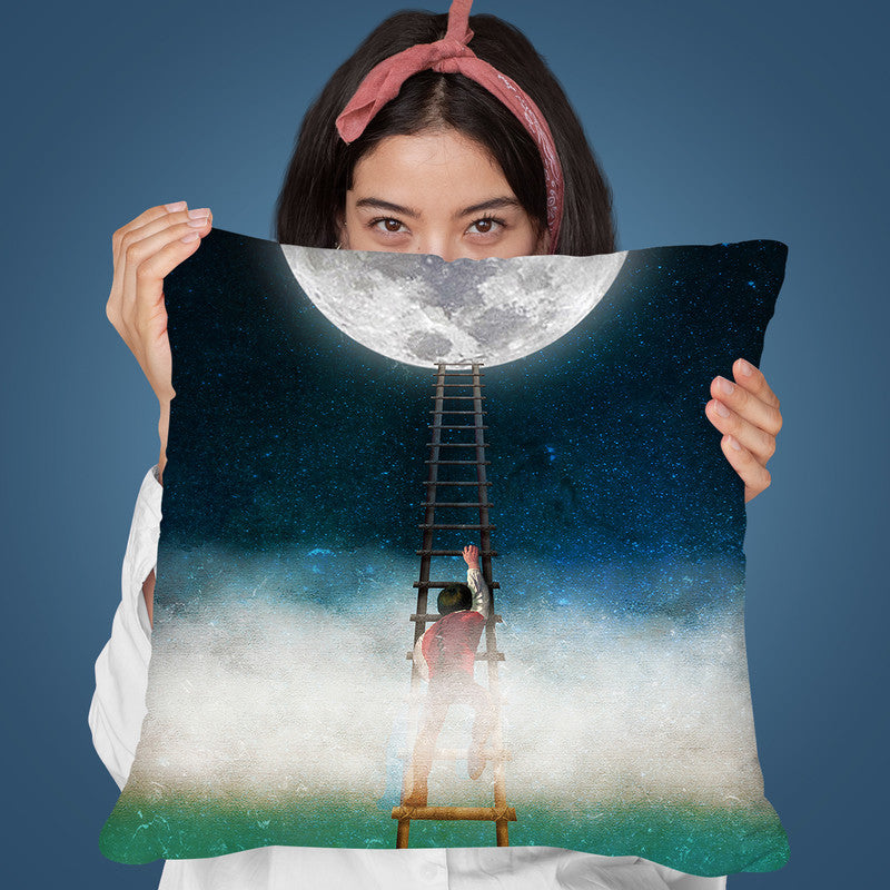 Reach For The Moon Throw Pillow By Diogo Verissimo