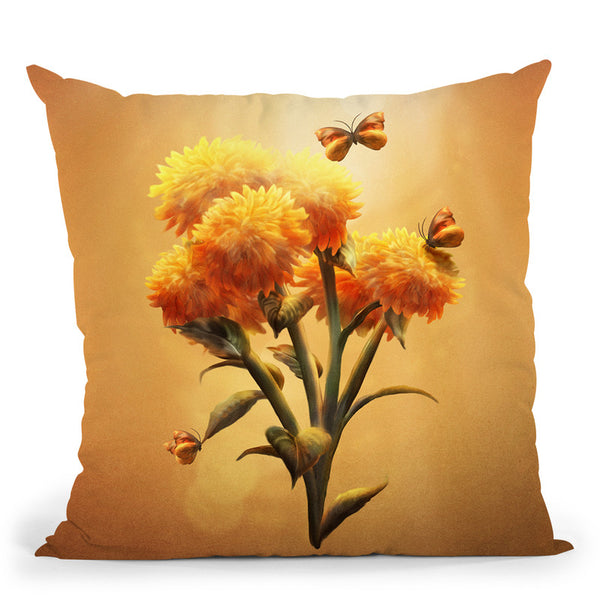 Sunset Bloom Throw Pillow By Diogo Verissimo