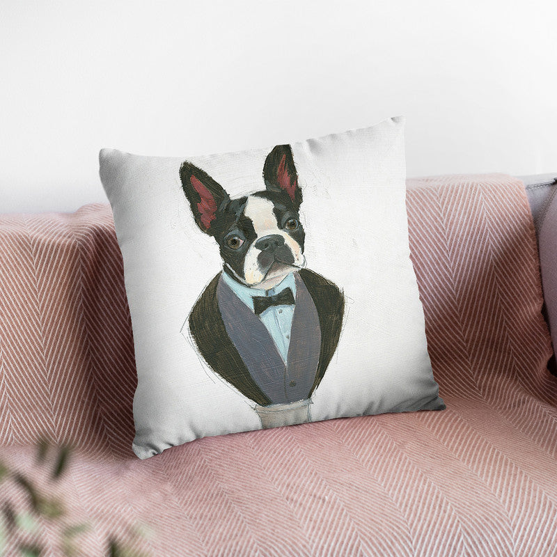 Canine Couture I Throw Pillow By Emily Adams