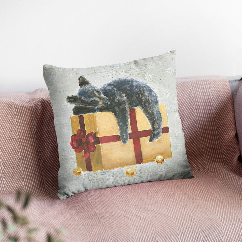 Christmas Critters Iii Throw Pillow By Emily Adams